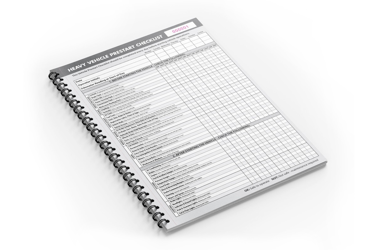 Heavy Vehicle Pre-Start Checklist Book 1 Heavy Vehicle Pre-Start Checklist Book