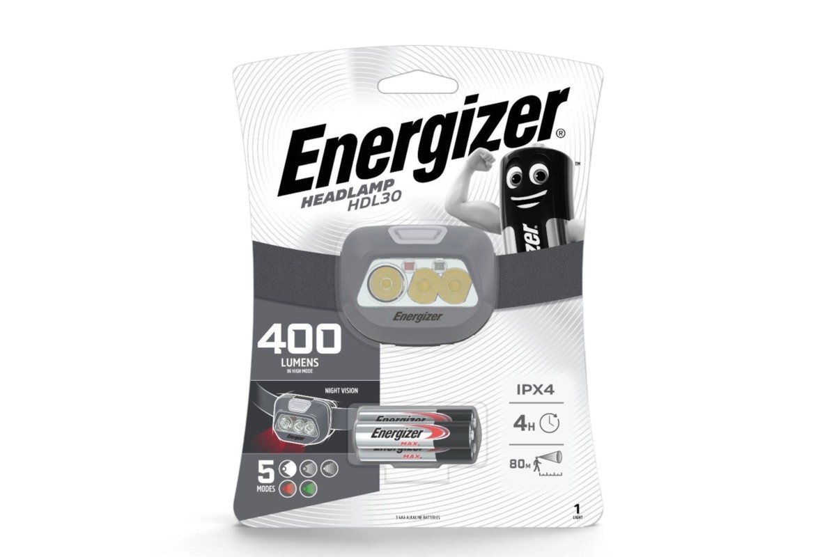 Head Torch LED Energizer HDL30 400 Lumens 1 Head Torch LED Energizer HDL30 400 Lumens