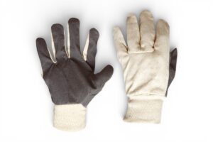 Gloves Cotton Drill With Vinyl Palm
