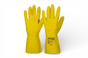 Gloves Yellow Silverlined 30cm Length