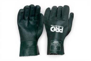Gloves PVC Double DIP Green 27cm
