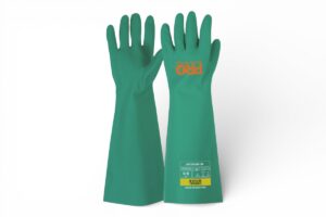 Gloves Green Nitrile 45cm