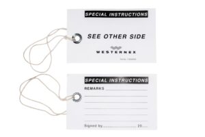 Special Instructions Tag