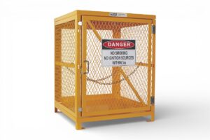 forklift cylinder storage cage